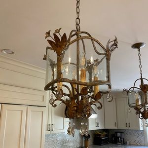 COPY - Currey & Company 9357 Zara Medium Lantern in Viejo Gold/Viejo Silver (2)